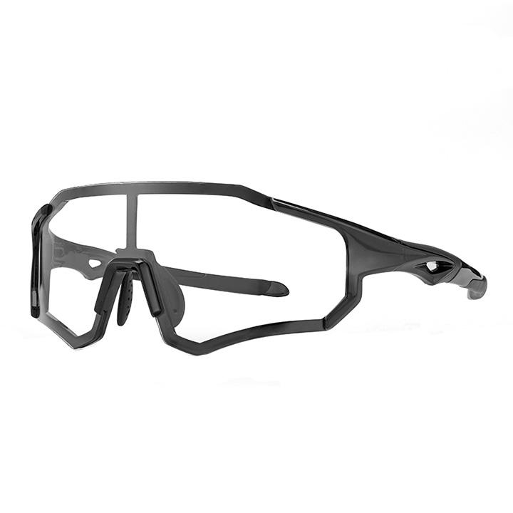 Photochromic Cycling Glasses with Frame and UV 400 UVA and UVB Filters, Black