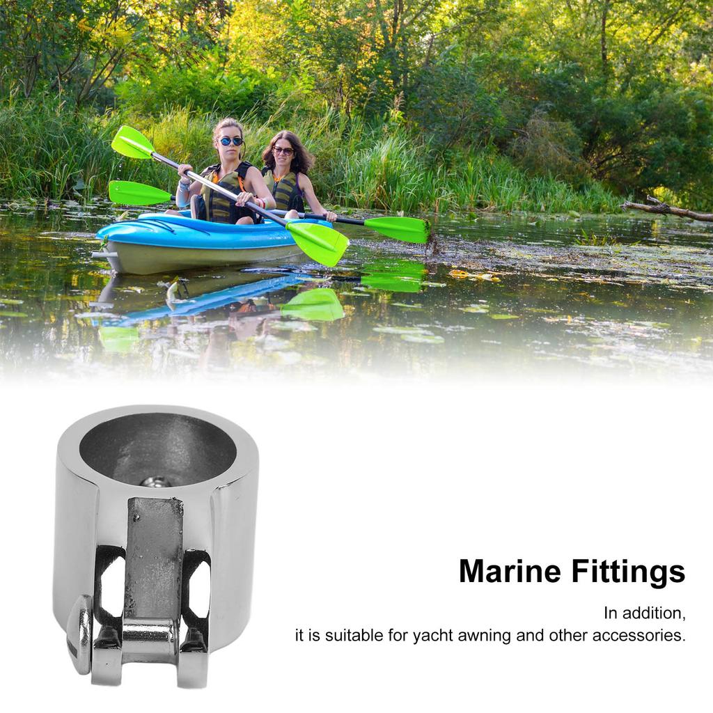 Stainless Steel Boat Jaw Slide Clamp Corrosion Resistant Durable Marine Sliding Sleeve22mm/0.9in