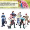 16pcs Simulation Farm Character Model Set Farmer Miniature Toy Figure Educational Toys