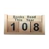 Book Counter Decorative Piece With Number Cubes Books Read This Year Trackers for Reading Goal Display Readers Gift