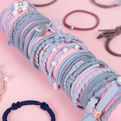 Re-kun Trend All 24P Hair Band Thick Hair Elastic Ponytail