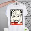Japanese Anime Spy X Family Anya T Shirt Men Retro Washed Tops Tees Harajuku Tshirt Streetwear Hip Hop Male T-shirts