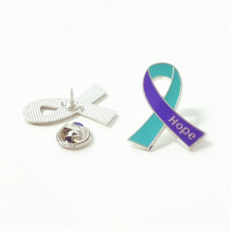 Stylish Hope Letter Ribbon Brooch Versatile Ribbon Pin Gift for Everyday Wear and Gift Giving In Sturdy Alloy Design