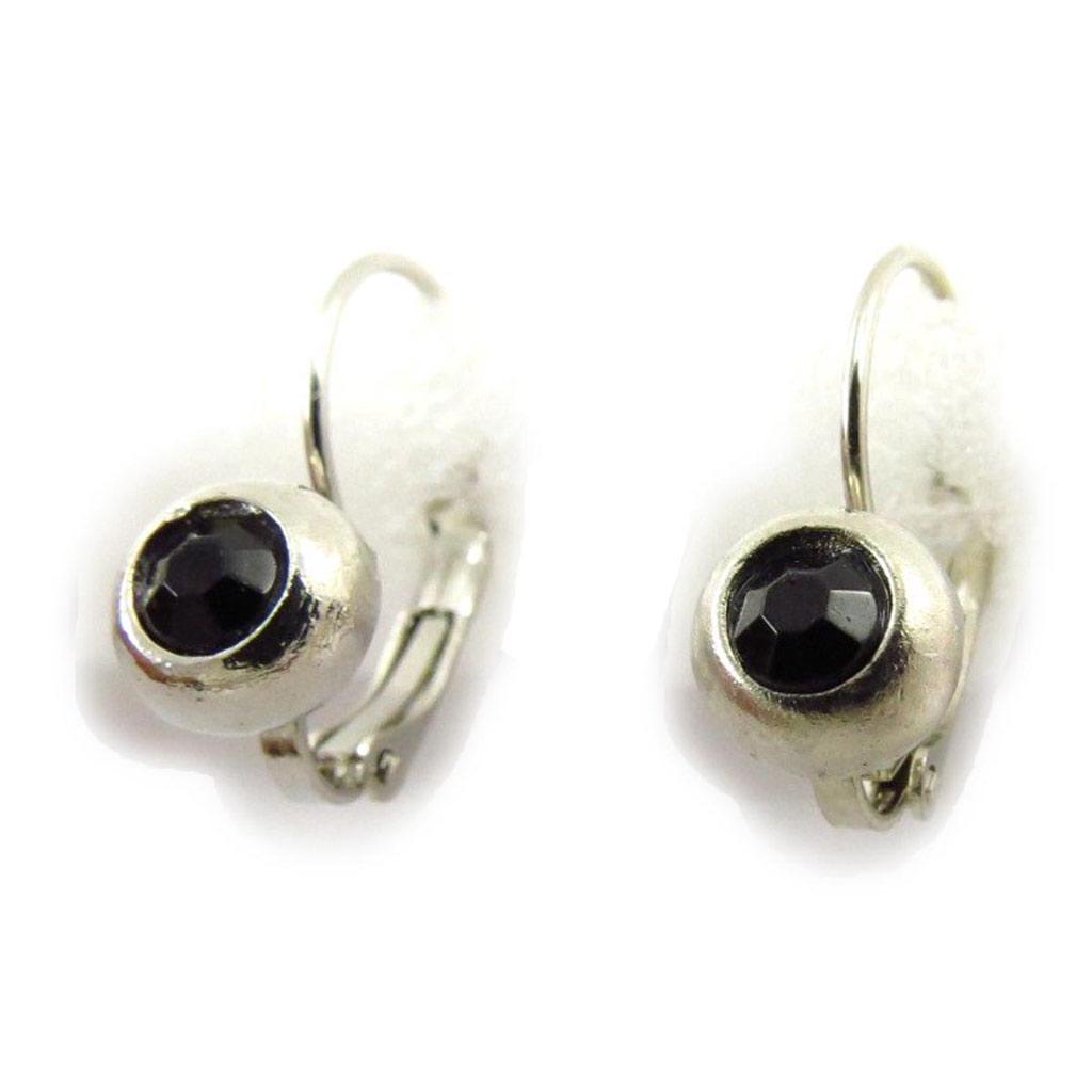 Les Trésors De Lily [J6230] - Boucles Créateur 'Sissi' noir