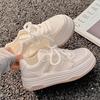 Mesh Love Little White Shoes Women's 2025 Spring and Summer New Ins Trendy Student Sports Shoes Korean Version Casual Thick Baseplate Shoes