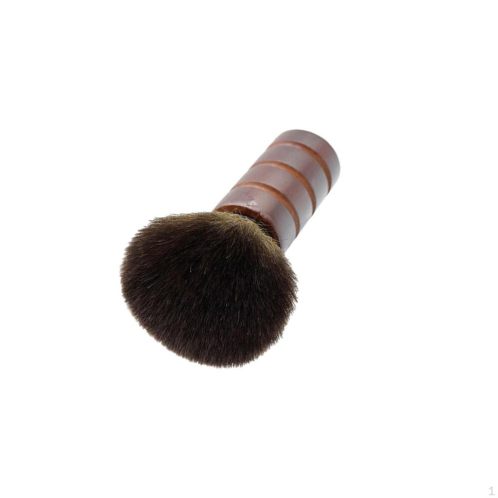 Barber Neck Duster Brush ,Hair Cleaning Sweeping with Wooden Handle, Hair Removal Hairbrush