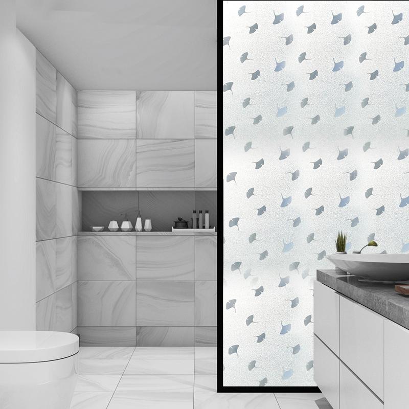 Matte Window Film Decorative Glass Film Anti UV Window Privacy Film Frosted Non Adhesive Cover Stained Sticker for Home Office