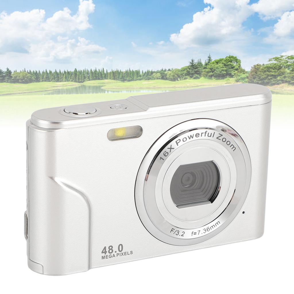 1080P Digital Camera for Kids Adults 48MP   Camera with 16X Digital Zoom 2.4 Inch   Display Compact Point and Shoot Camera Anti Shake
