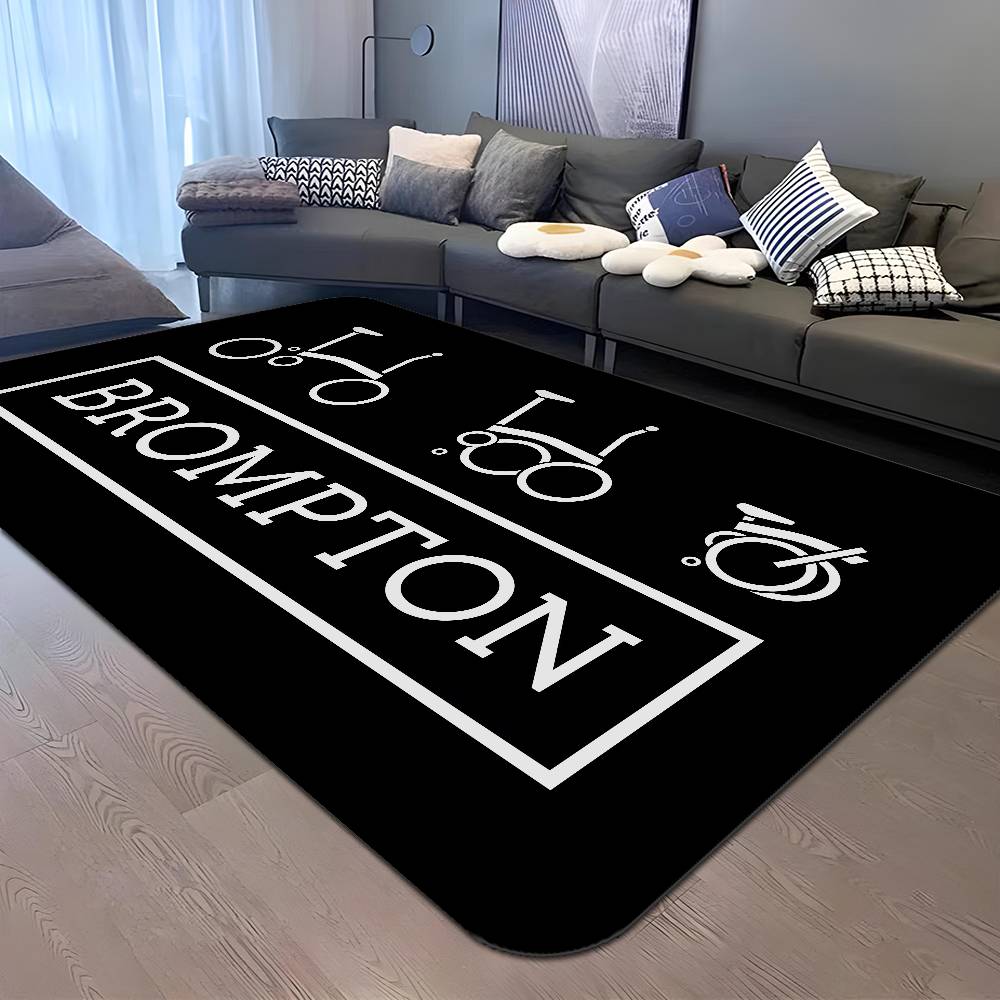 Brompton LOGO Floor Mat Non-Slip Laundry Room Mat Laundry Decor Balcony Child Living Room Bedside Mats