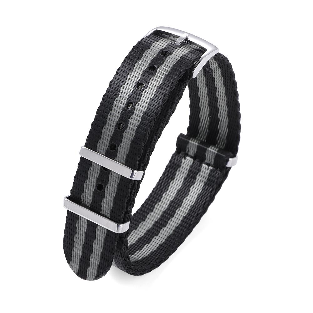 

20mm Nylon Watchband Solid Buckle Comfortable Watch Strap Loop Military Washable Blet for Men Watchbands for Omega 007 for Rolex 20mm