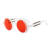 Classic Gothic Steampunk Sunglasses Luxury Brand Designer Men and Women Retro Round Pc Frame Sunglasses