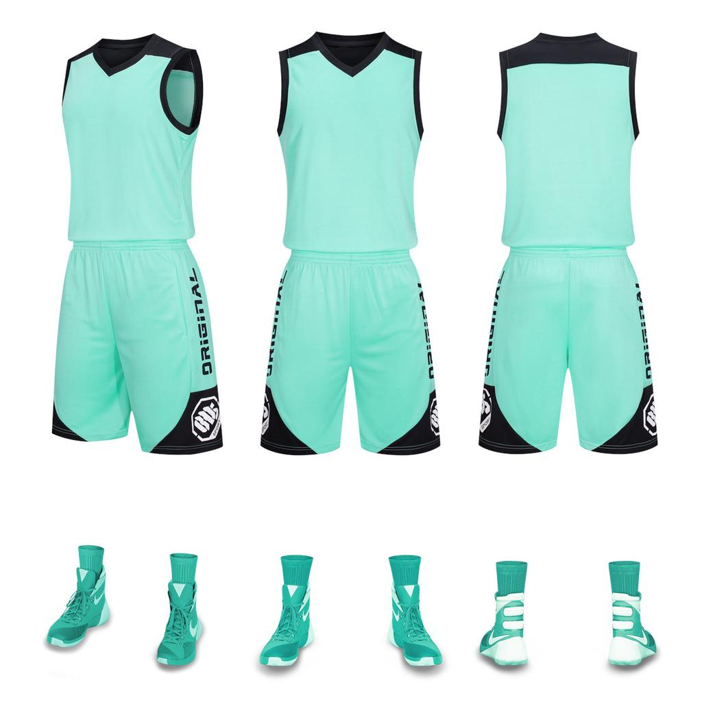 Quick-drying basketball jersey set Student personalized jersey Adult children's game training sports vest DIY printing number