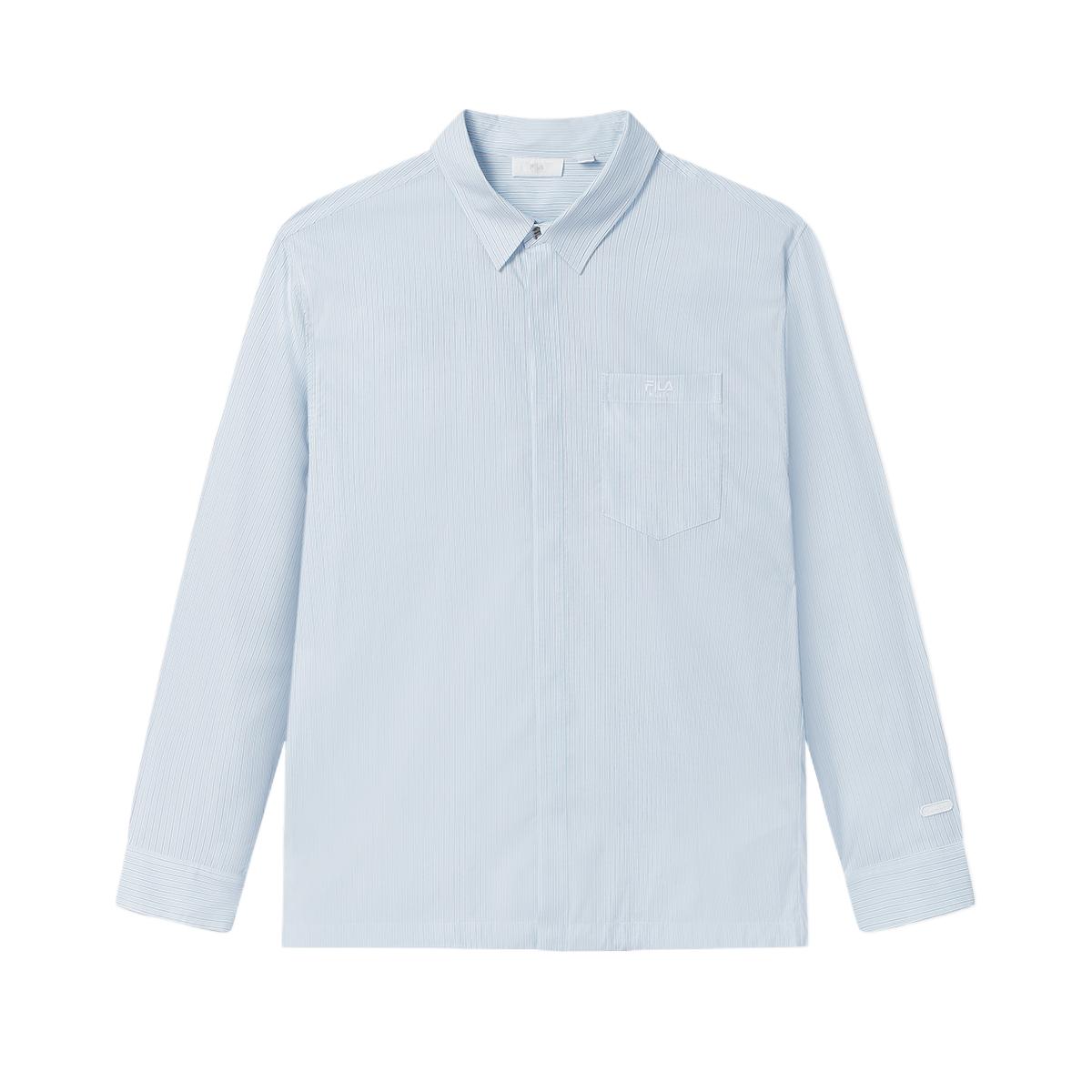 

Fila Миланская итальянская коллекция спортивной роскоши Мода Повседневный Классический Простой Рубашка с длинным рукавом Мужские рубашки F11M535401F-LB L