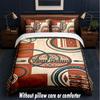 American Patriotic Theme Custom Text Or Name 3Pcs Bedding Set,1 Flat Sheet & 2 Pillowcases Personalized Home Bedding