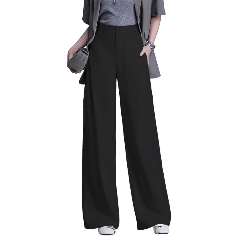 Women's 2026 High-Waisted Wide-Leg Lyocell Pants - Fashionable Loose-Fit Trousers with Elegant Drape