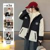 Girls' jacket 2 new autumn and winter cotton medium and older children's fleece waterproof removable three-in-one children's jacket