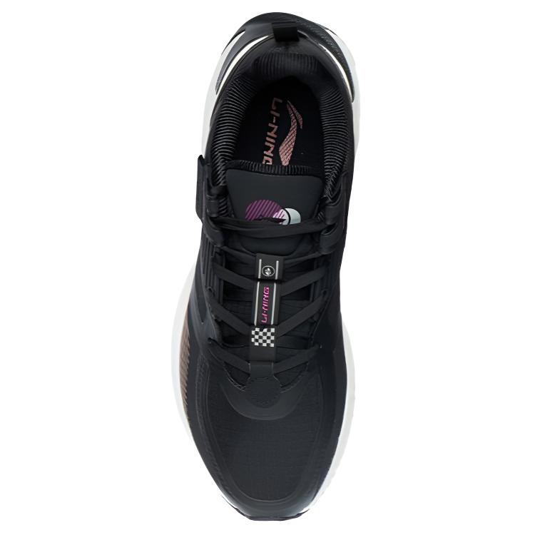 Li Ning Cloud Shield Reflective Cushioning Slip Resistant Abrasion Resistant Low top Running Shoes Women's Black AGLR234-1