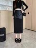 High-End Mid-Length PU Leather A-Line Midi Skirt, Autumn/Winter 2025 Fashion