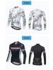 XINTOWN Women's Long Sleeve Plus Size Cycling Jersey - European & American Style, Printed Design