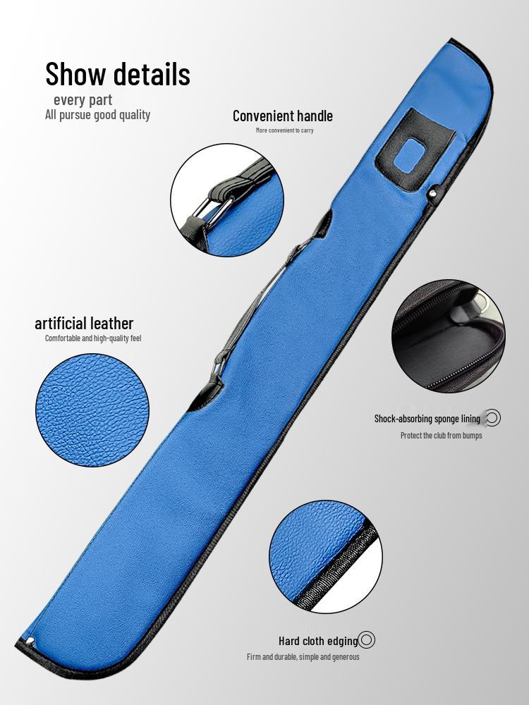 Three-Quarter Portable Billiard Cue Sleeve & Bag for Nine-ball & Big-head Cues