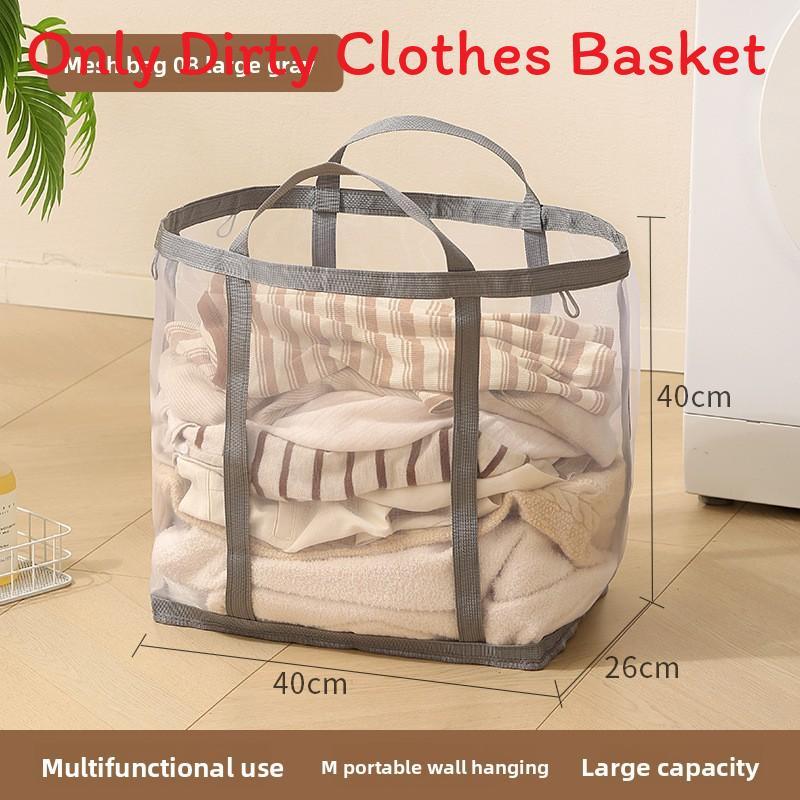 Collapsible Laundry Basket With Large Capacity For Home Use And Bathroom Storage