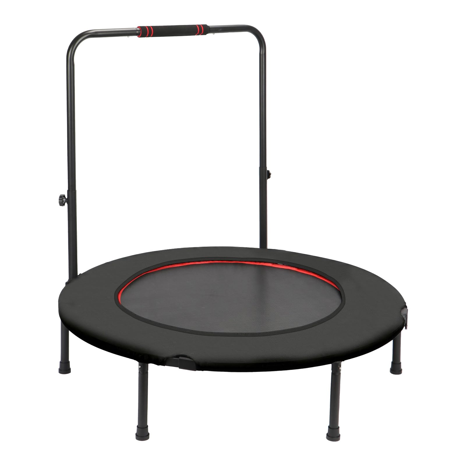 

Reelyo Trampoline for Indoor and High Adjustable 300kg Weight Easy Indoor and Outdoor Use Adults, Kids, Quiet, 6-Leg, All-Steel Construction, чёрный