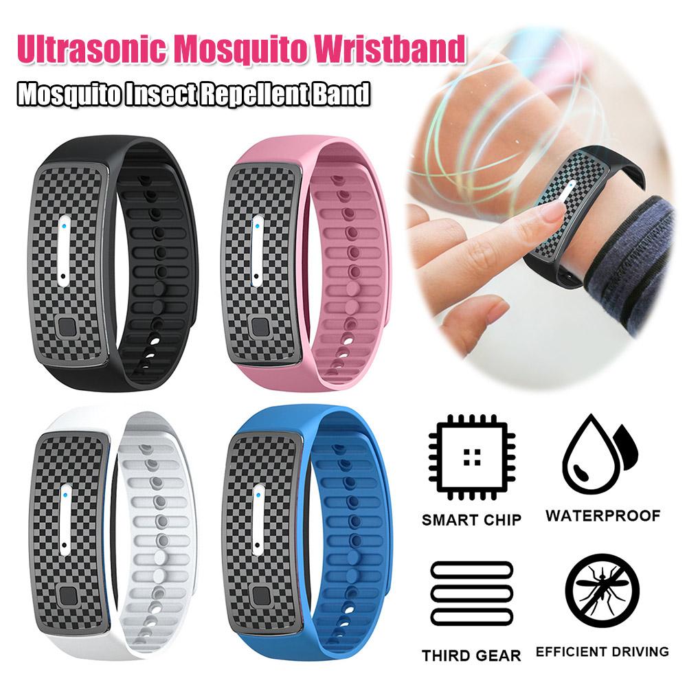 Ultrasonic Mosquito Bracelet Portable Electronic Mosquito Repeller Anti-mosquito Bracelet Watch for Outdoor Activity