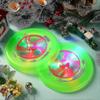 2 Stück Taschenlampe LED Hundescheibe Welpenscheiben Spielzeug Hundefliegscheiben Mit Langlebigem LED-Licht Mehrfarbige Fliegende Hundescheiben Spielzeug Welpen Interaktives Spielzeug