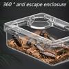 Reptilien Futterspender Eidechse Schildkröte Gecko Futter Napf Anti-Flucht Mehlwurm Kakerlake Zuchtbox Reptilien Futter Trink Zubehör