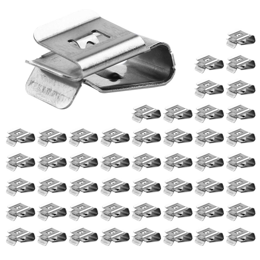50 Pieces Stainless Steel Solar Panel Cable Clips PV Module Wire Management Wire Clips for PV Wiring Boat Cable