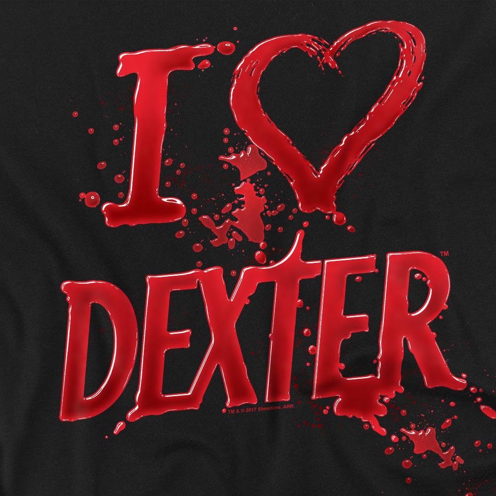 Unisexové tričko Dexter pro dospělé s motivem I Heart Dexter