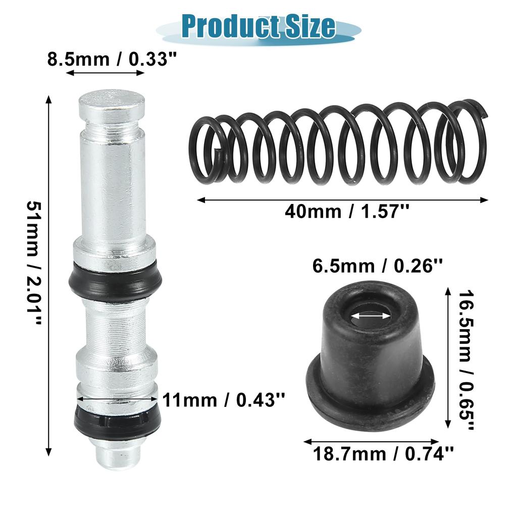 uxcell Piston Line Pump Repair Kit Master Cylinder Piston Ring Repair Accessories Motorcycle Clutch