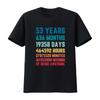 53 Jahre 636 Monate 19358 Tage Herren T-Shirt 100% Baumwolle 53. Geburtstag vintage gewaschen leicht lässig stilvoll Unisex