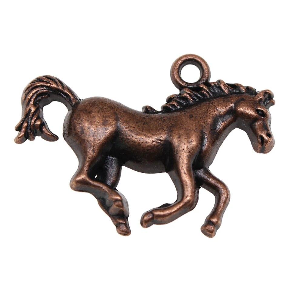 Horse Charms Couple Pendants Items Accessories For Jewelry