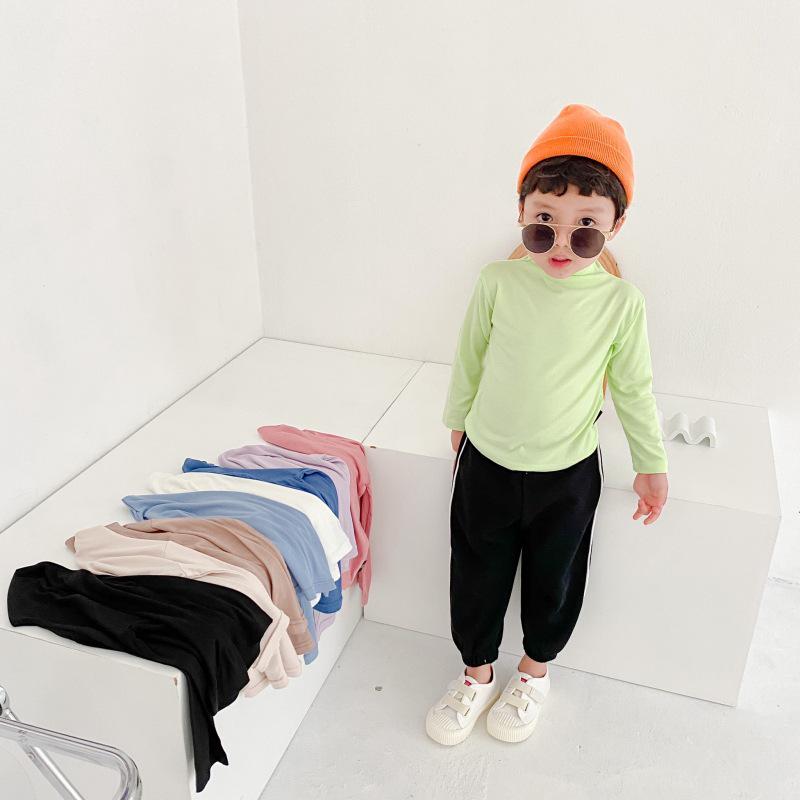 2021 Autumn Kids' High Neck Modal Long Sleeve Base Layer