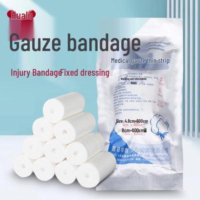 Hualu Sterile Cotton Gauze Bandage Roll - Medical Wound Dressing & Fixation