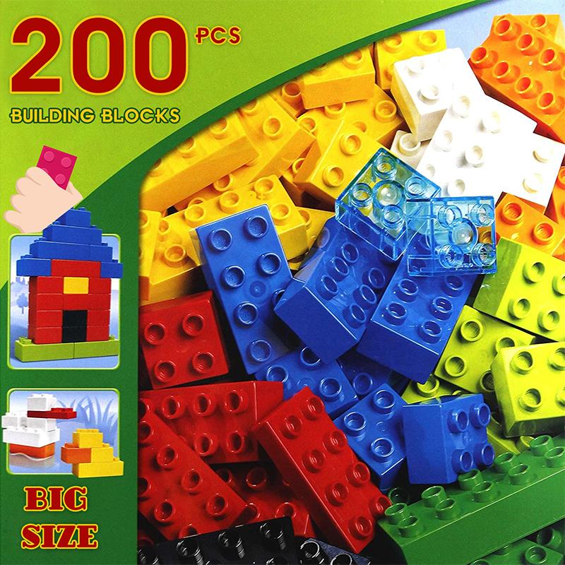 50-300 Stück Große Bausteine Zusammengebaute Konstruktion Pädagogisches Spielzeug DIY Steine Kleinkindspielzeug Für Kinder Kinder Geschenk