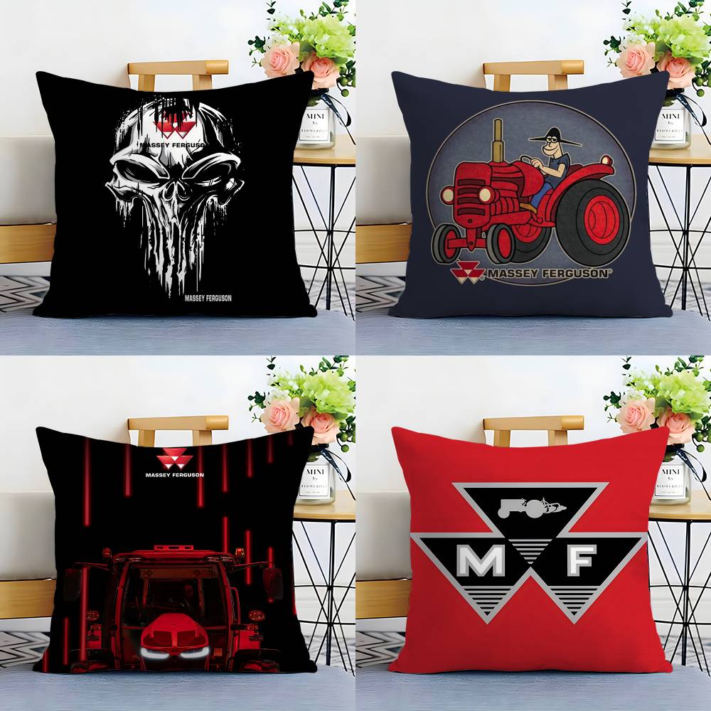 M-Massey F-FergusonS Pillow Case Sofa Short Plush Double-sided HD Printing Room Home Office Gift Cushion Cover
