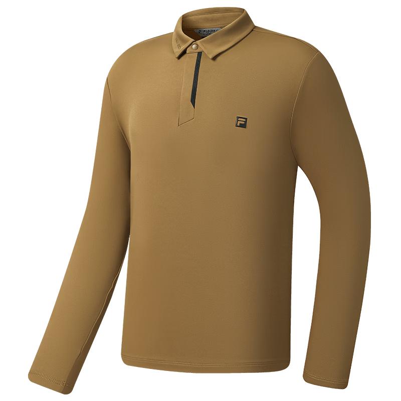 FILA Men s Long-Sleeve Knit Golf Polo Shirt 3XL