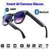 KI-Smart-Brille mit 8MP Kamera Videoaufnahme 26 Sprachen Übersetzung Sonnenbrille Bluetooth Anruf Musikwiedergabe Herren Damen