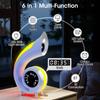 G69pro Multifunction Conch Bluetooth-compatible Speaker Lyrics Display Alarm Clock Colorful Light
