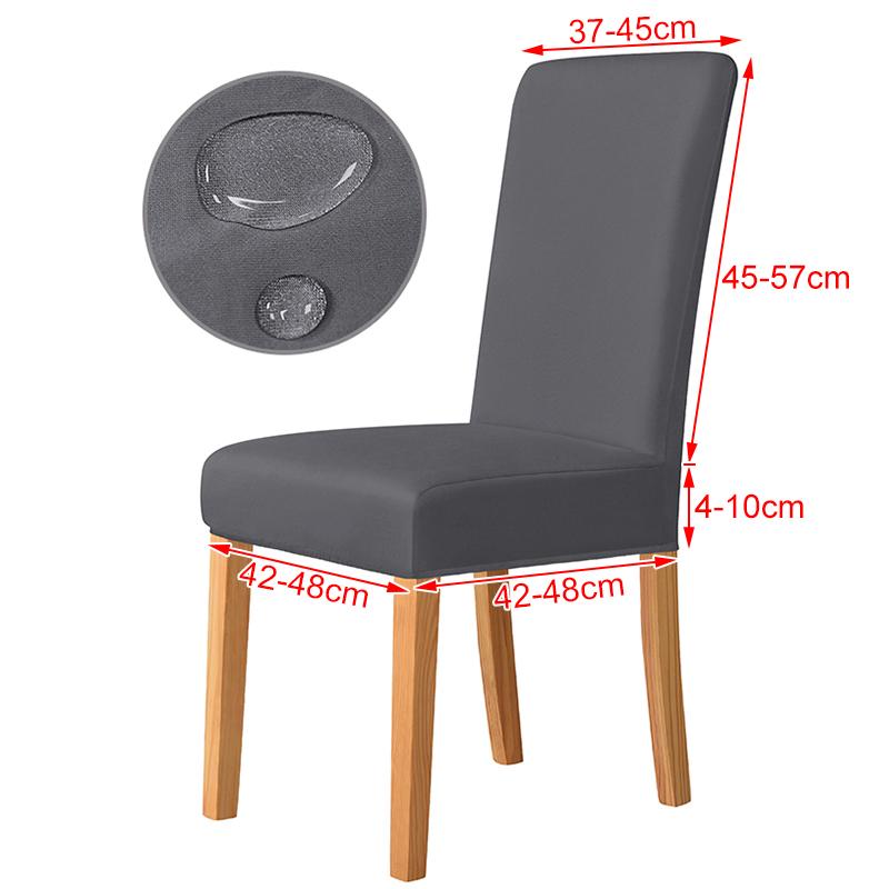 3 Different Sizes Waterproof Fabric Chair Cover Stretch Seat Chair Covers For Hotel Party Banquet Chair Slipcovers Home Decor