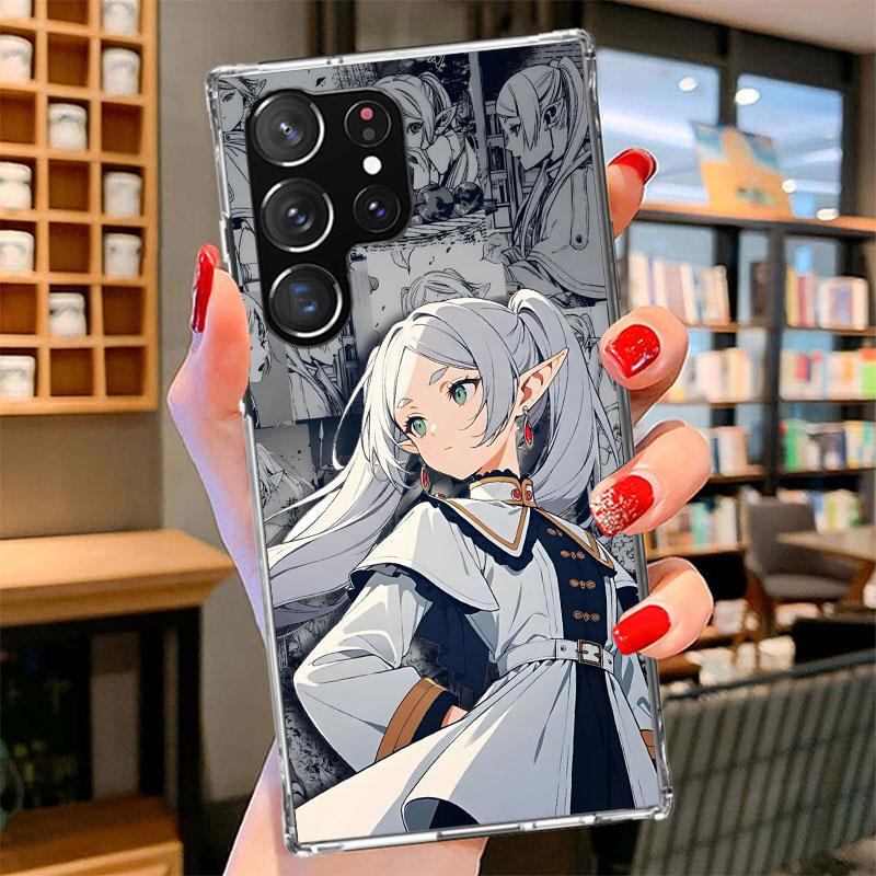 

Frieren Beyond Journeys End Phone Case For Samsung Galaxy S26 S25 Edge S24 Ultra S23 S22 Plus S21 S20 FE Soft Fundas Shell Galax Samsung S21 Ultra
