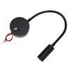 Dimmable RV Reading Light 3 Color Temperature Boat Bedside Flexible Gooseneck Wall Lamp with USB Charging Port 10‑30V Black