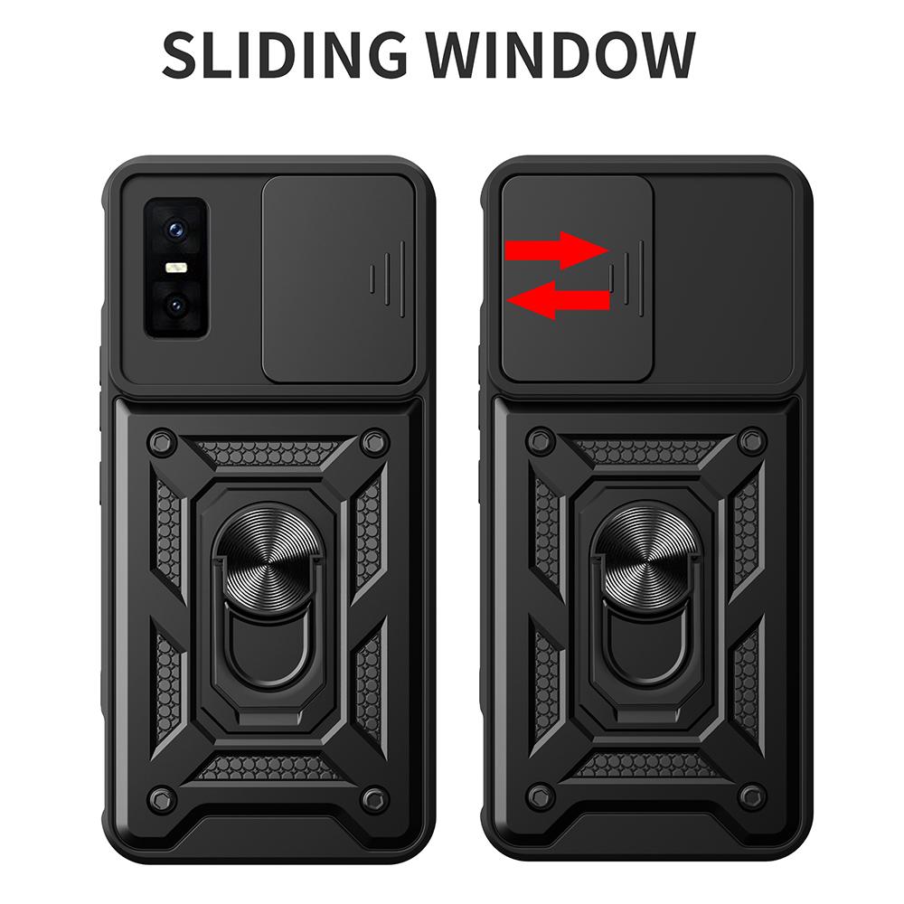Hülle für Infinix GT 30 Pro 5G Hülle Schiebekamera Ringständer Schutzhülle für Infinix GT 30 Pro Stoßfeste Capa