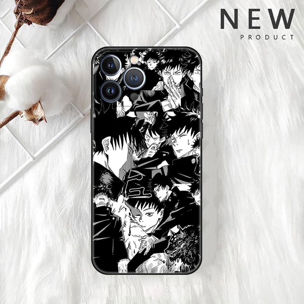 Anime Jujutsu Kaisen pouzdro pro Apple iPhone 14 Pro Max 13 11 12 Mini SE 7 8 Plus X XS 6 6S silikonový kryt telefonu měkký TPU základ