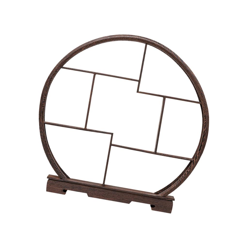 Wooden Display Stand Figurines Display Rack Decorative Teapot Stand Showcase for Antique Store Home Table Bookcase Office Decors