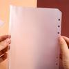 A7/A6/A5/B5/A4 5pcs Transparent PVC Document Storage Storage with Holes Student Stationery Storage Bag