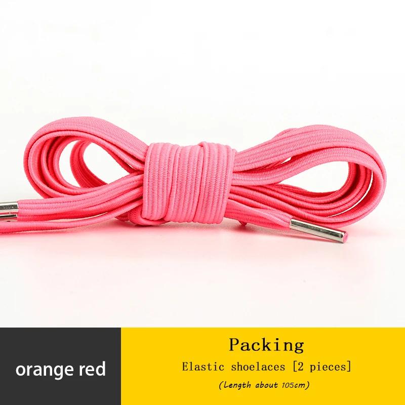 Elastic Sneakers Flat Shoelaces for Shoes AF1 Metal Head Shoe Laces Women Man Shoelace Shoes Accessories Cordones Apatillas