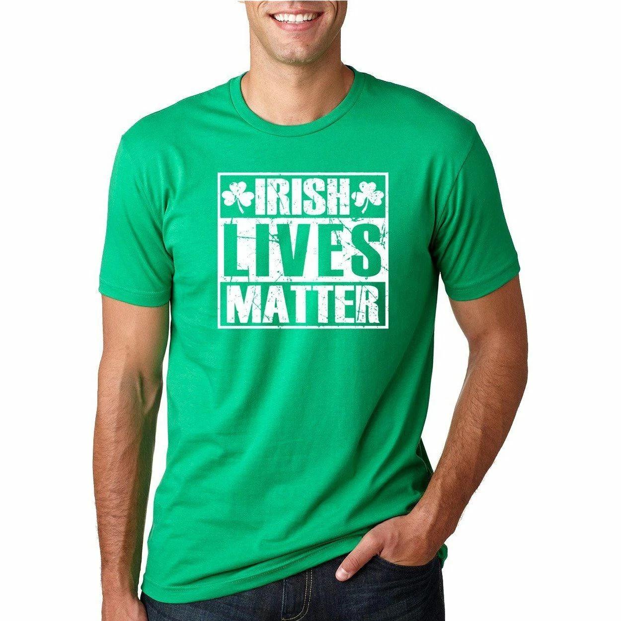 Irish Lives Matter St Patricks Day Graphic T- Shirt L